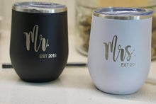 Load image into Gallery viewer, 12 oz. Stainless Steel Wine Tumblers - Matte Finish