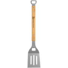 Load image into Gallery viewer, Personalized 19 1/4" BBQ Bamboo Spatula with Bottle Opener