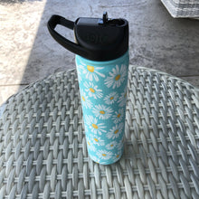 Load image into Gallery viewer, Blue Daisies - 27 oz. Stainless Water Bottle