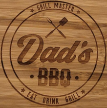Load image into Gallery viewer, Dad's BBQ - Genuine Barrel Lid Signs