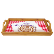 Load image into Gallery viewer, Personalized 16 1/2" x 9 3/4" Bamboo Serving Tray