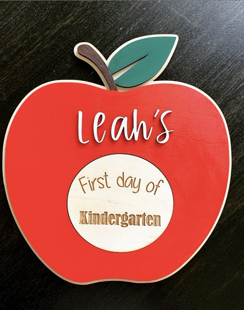 First Day Personalized Apple Sign