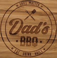 Load image into Gallery viewer, Dad&#39;s BBQ - Genuine Barrel Lid Signs
