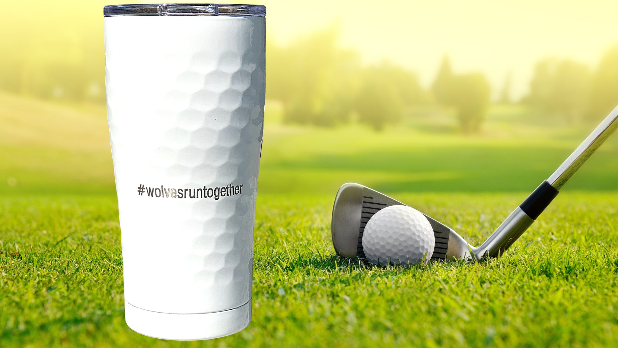 White Golf Dimpled 20oz Insulated Tumbler – Crystal Images, Inc.