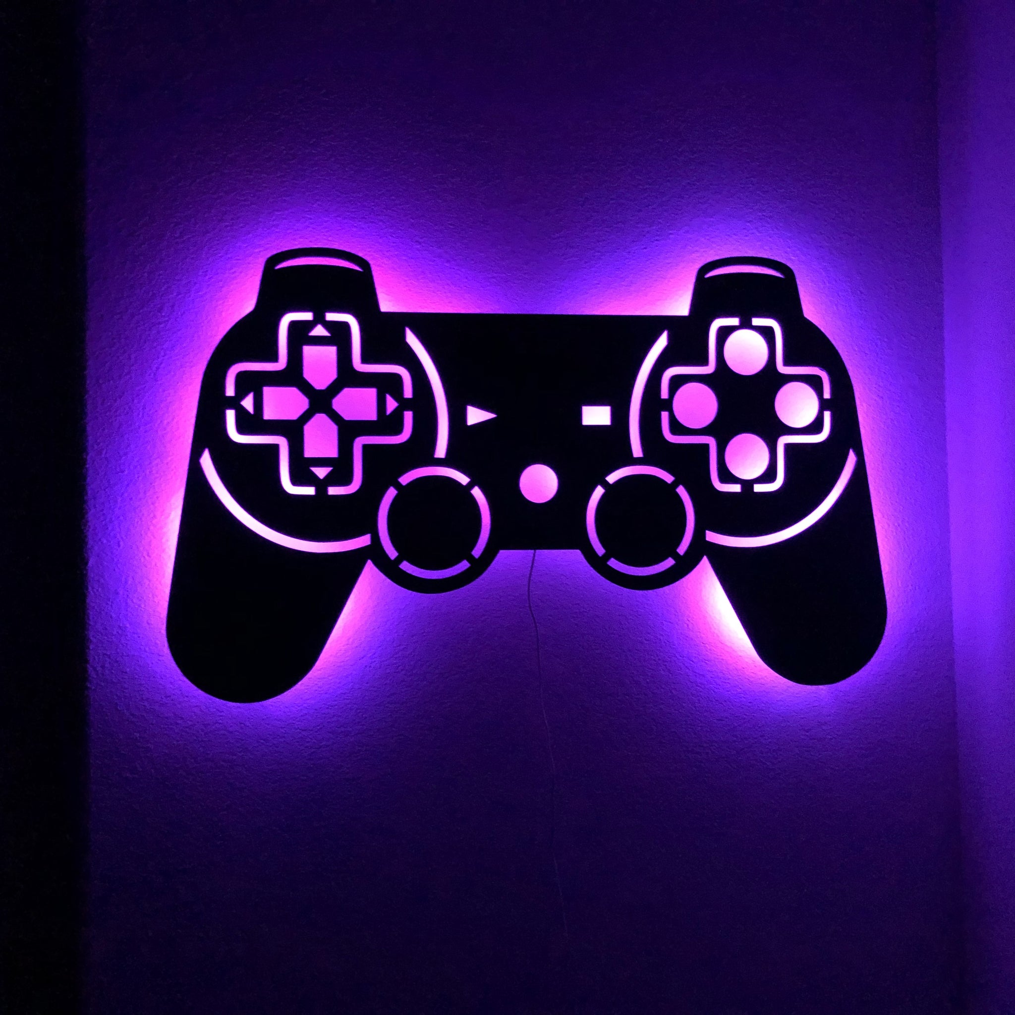 Large Round Colorful Game Controller Buttons LED Light Sign on sale Decoration